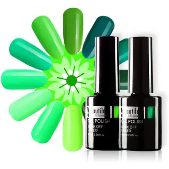 

Beautilux Nail Gel Polish Green Color Collection Neon Color Nails Art Gels Varnish Soak Off UV LED Nail Lacquer Supply 10ml