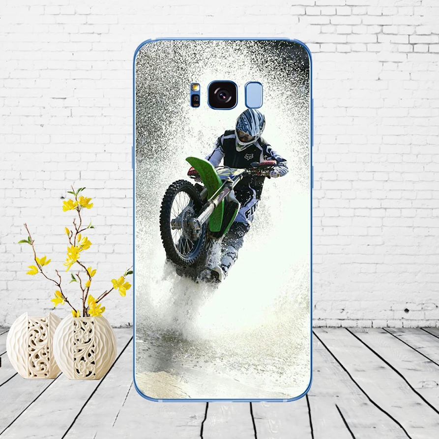 49DD moto cross dirtbikes Мягкий силиконовый чехол для Samsung Galaxy S6 S7 edge S8 S9 S10 plus A70 A50 чехол