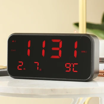 

Smart Music Electronic Led Alarm Clock Night Light Modern Table Large Alarm Clocks Living Room Home Digital Led Watch New II50NZ