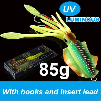 20cm85g SUNMILE Рыбалка мягкие приманки 20 г/60 г/80 г/100 г/120 г/150 г 15cmm/20 см Световой/УФ-приманок рыболовных приманок для рыбалки в море воблер - Цвет: 20cm85g