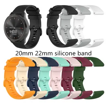 

20mm 22mm WatchBand Strap Silicone Replacement Watchband For Xiaomi Huami Amazfit For Huawei watch GT 42/46MM For Samsung Watch
