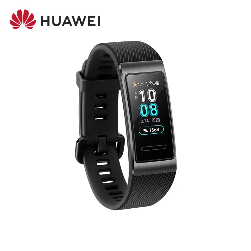 

HUAWEI Band 3 Pro Smart Bracelet Built-in GPS 0.95'' AMOLED Screen 12 Days Battery Fitness Tracker Heart Rate Monitor 5ATM BT4.2