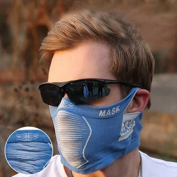 

Men Cycling Mask Bicycle Riding Face Cover Sport Mouth Masks Washable Shield Reusable Cloth Mask Dustproof Respirator Breathable