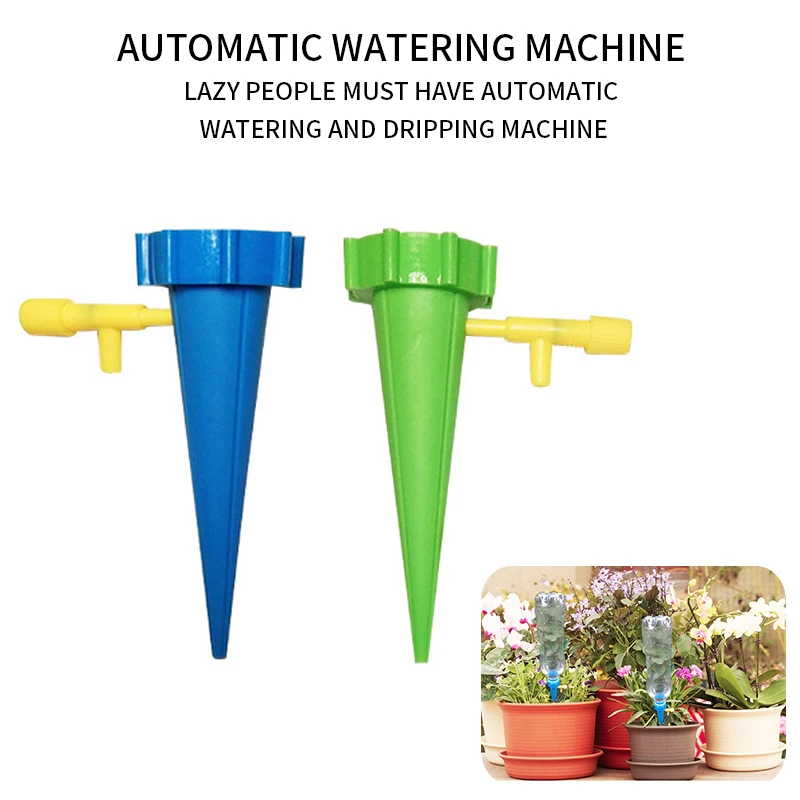 New Drip Irrigation system Plant Waterers DIY Automatic Water Spikes Taper Watering Plants Houseplant Spike Dripper | Дом и сад