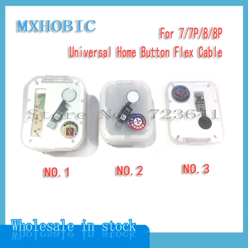 

5pcs Universal Home Button Flex Cable For iPhone 7 8 Plus Return Key Home Function Solution Ribbon Replacement