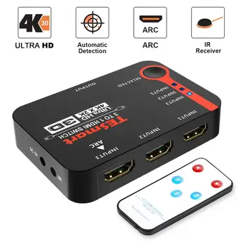 

HDMI Switch 3x1 4K*2K Switcher Splitter Box Ultra HD for DVD HDTV Xbox PS3 PS4