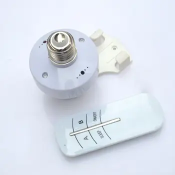 

E27 220V Wireless Remote Control Screw Lamp Base Bulb Holder with Strip Decor High Quality and Brand New
