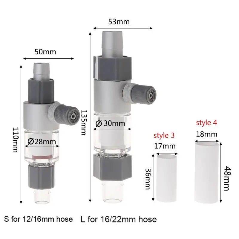 2021 New CO2 Atomizer Diffuser External Reactor Aquarium Fish Tank For 12/16mm 16/22mm | Дом и сад