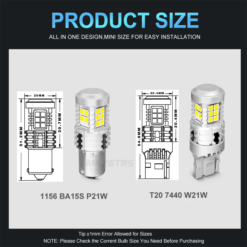 Sinal de Volta do Carro Canbus 7440 W21w 3030 Lâmpada Led Branco Âmbar Nenhum Erro Hyper Flash Luz Reversa Traseira 2x Ba15s P21w 1156 8 3??