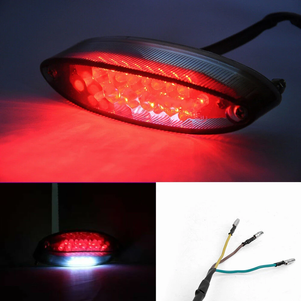 

1PCS New 28 LED Motorcycle Smoke LED Tail Brake Light Rear Tail Light