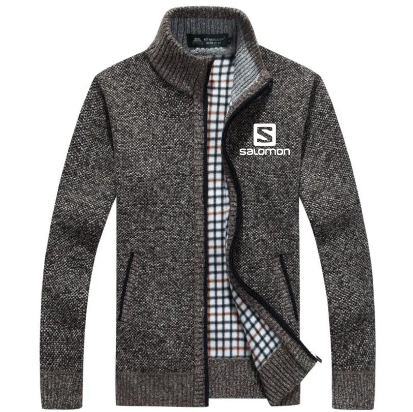 2019 New Sweater Men Salomon Autumn Winter SweaterCoats Male Thick Faux Fur Wool Mens Sweater Jackets Casual Zipper Knitwear 2019 New Sweater Men Salomon Autumn Winter SweaterCoats Male Thick Faux Fur Wool Mens Sweater Jackets Casual Zipper Knitwear