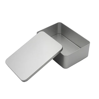 

Star Packaging Custom Embossed Tin Box Square Shape Small Metal Tin Boxes Shallow Tin Box