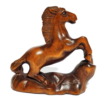 

Y6650 - 2 " Hand Carved Boxwood Netsuke - Handsome Horse