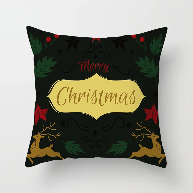 Fuwatacchi мультяшный стиль рождественский Чехол на подушку с новогодним принтом наволочка Снежный Санта декоративные подушки для дивана автомобиля - Цвет: PC04447