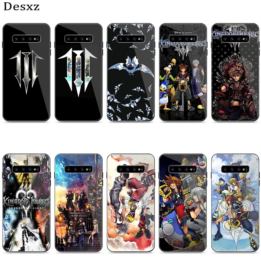 Стеклянный чехол для телефона Samsung S7 Edge S8 S9 S10 Plus A51 A71 S20 Ultta A60 A70 Kingdom Hearts | Мобильные