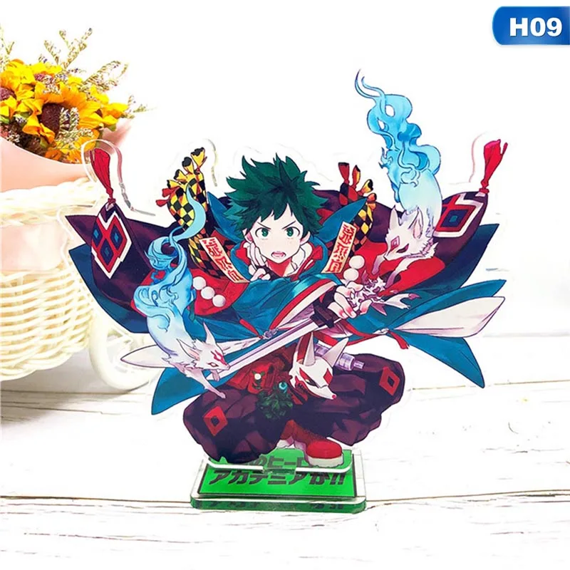 9 Японский аниме My Hero Academy Todoroki Shoto Bakugou костюм кацуки для косплея фигурка акриловая настольная подставка фигурка модель пластина декор подарок - Цвет: 9