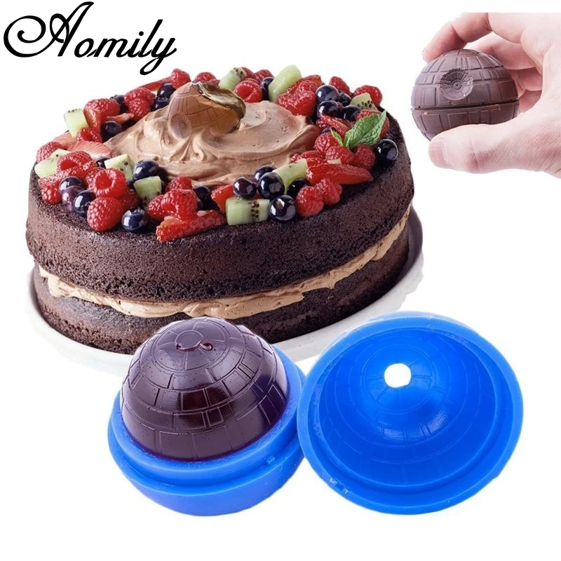 Aomily 3D Planet Shaped Silicone Chocolate Ice Lattice Soap Mould Candy Fondant Cake Cookies DIY Mold | Дом и сад
