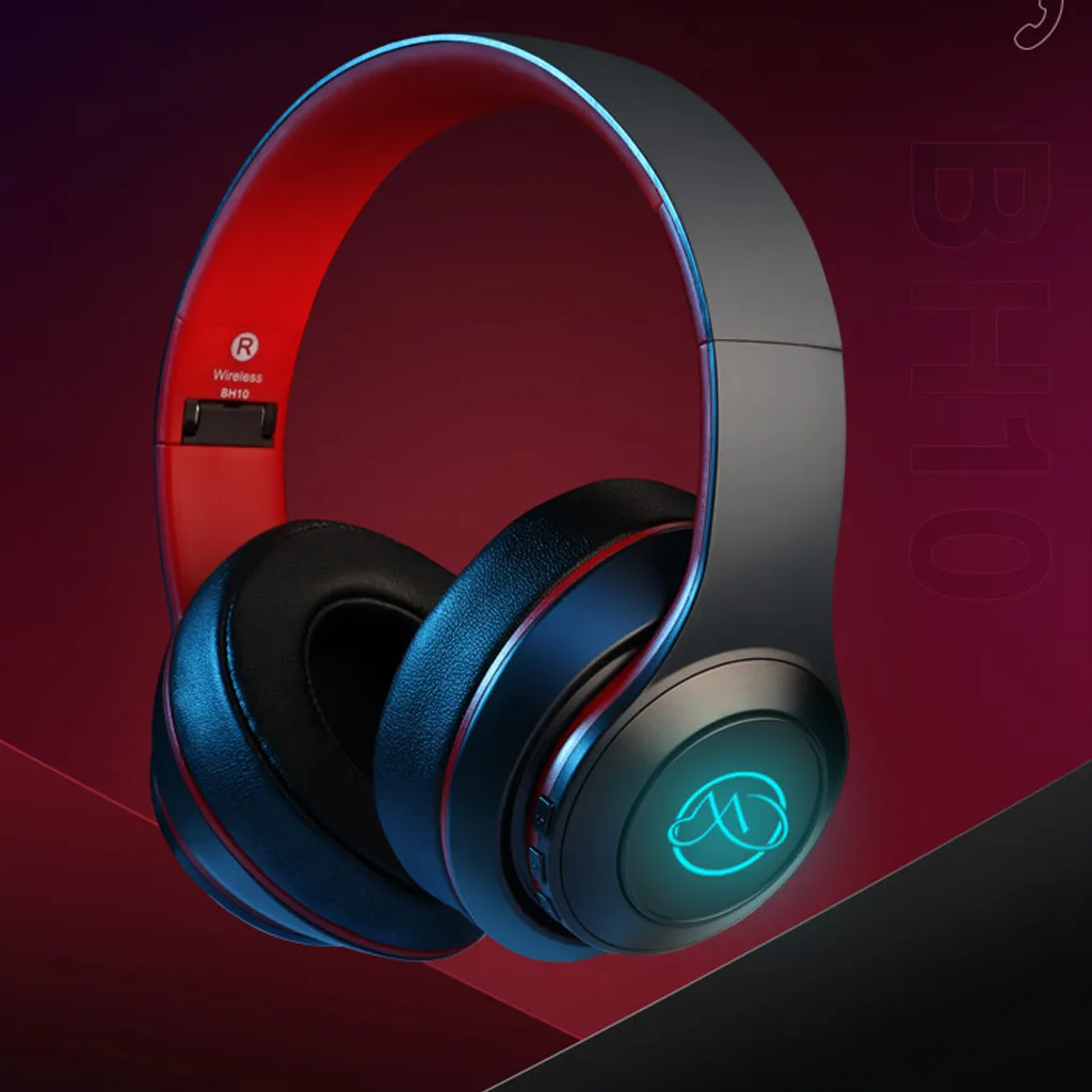Наушники Bluetooth 5,0 стерео наушники с гарнитурой W/Mic беспроводная гарнитура над ухом Micro-SD наушники Gamer гарнитура Auriculares