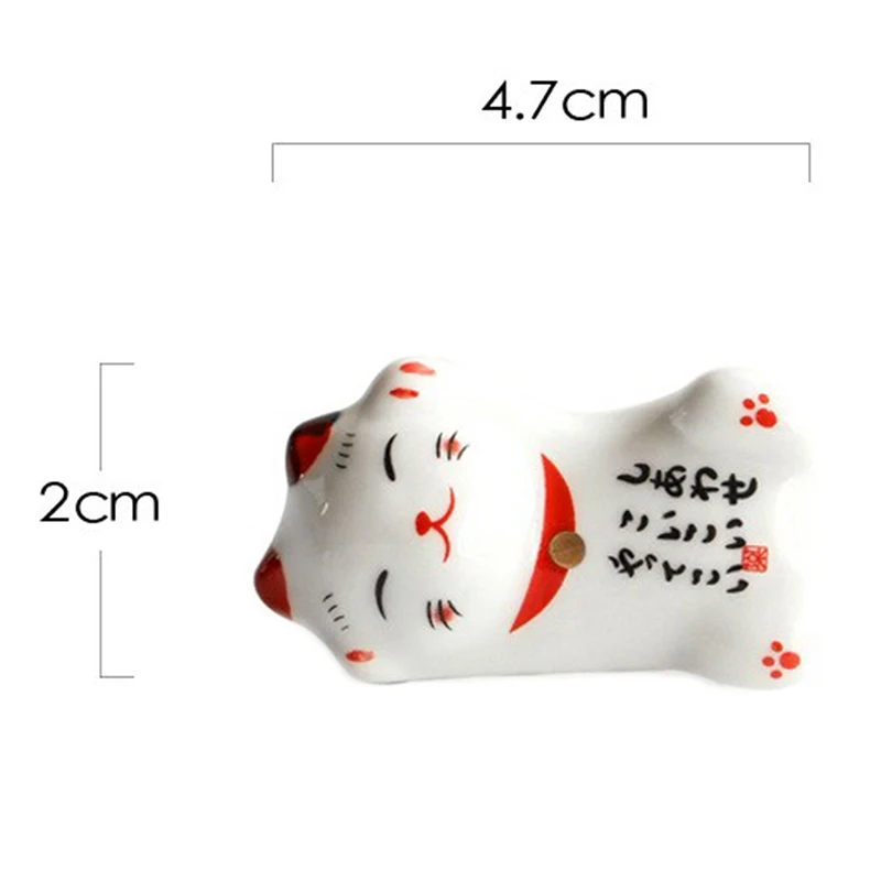 Lucky Cat держатель для палочек японские керамические палочки для еды Уход Керамическая фигура «Счастливая Кошечка» домашний отель 7 форм 1 шт