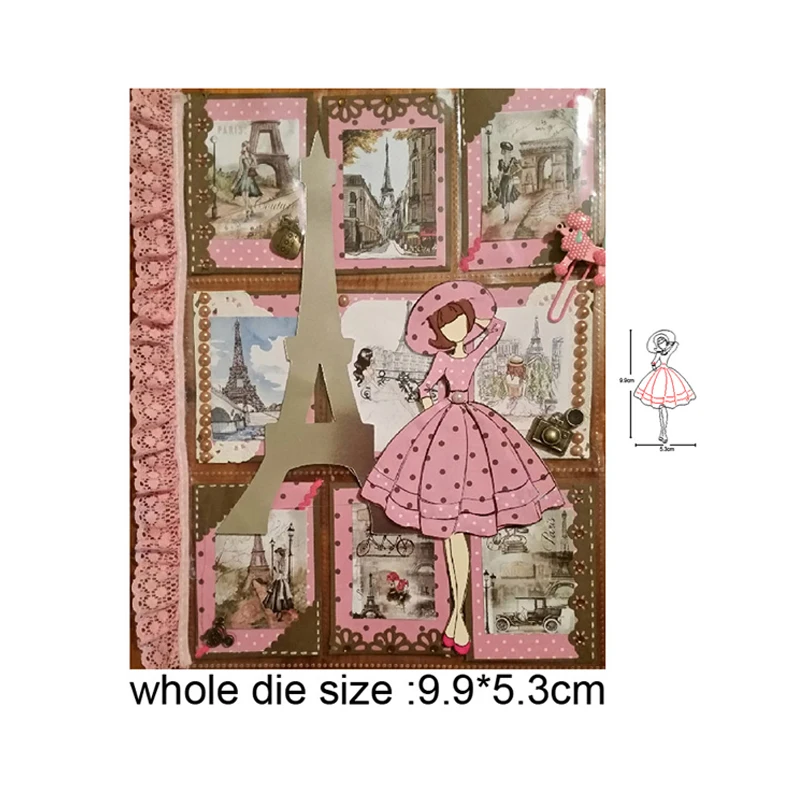

beauty girl Metal Cutting Dies Embossing Scrapbooking Stencil Craft Cut Dies For DIY Card Crafts Handmade