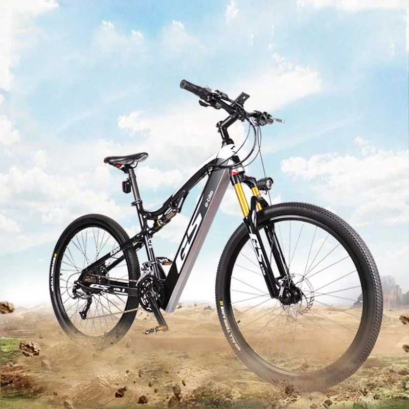 

27.5 inch electric soft tail Trail ebike 48V17AH hidden lithium battery 500w motor Max speed 40-50km/h air shock 27 speed