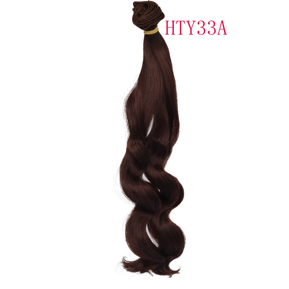 Russian Handmade Doll Hair 25 cm High Temperature Curly Hair for 1/3 1/4 1/6 BJD DIY Curly Doll Wigs Tree