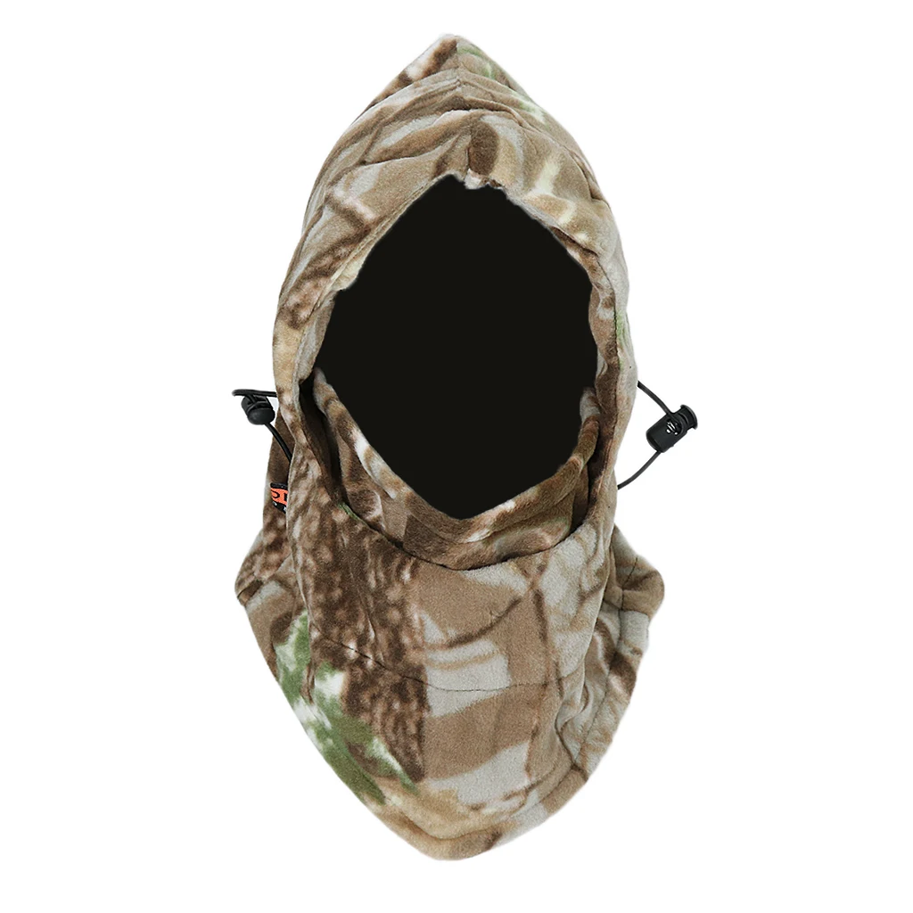 Camouflage Windproof Warm Winter Sports Ski Cycling Fleece Balaclava Hat Cap Neck Hood Face Mask Winter Sports Face Mask