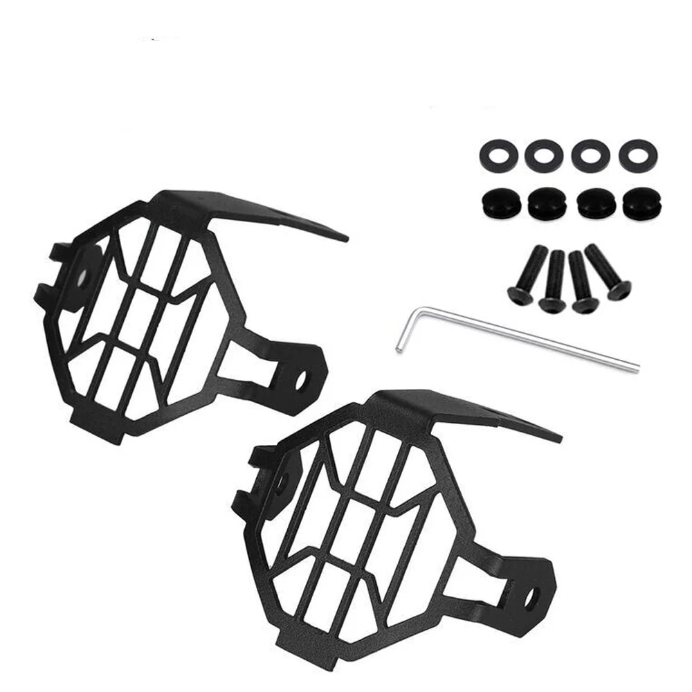 2 шт., универсальный противотуманный светильник, защитное покрытие, ОЕМ, противотуманный светильник, крышка лампы для BMW R 1200 GSA GS LC ADV F800GS Adventure R1200GS - Цвет: Black