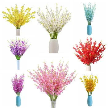 

Artificial Dancing Lady Orchid Silk Faux Flowers Fake Butterfly Orchids 10 Pcs Real Touch For Wedding Home Office Party Hotel