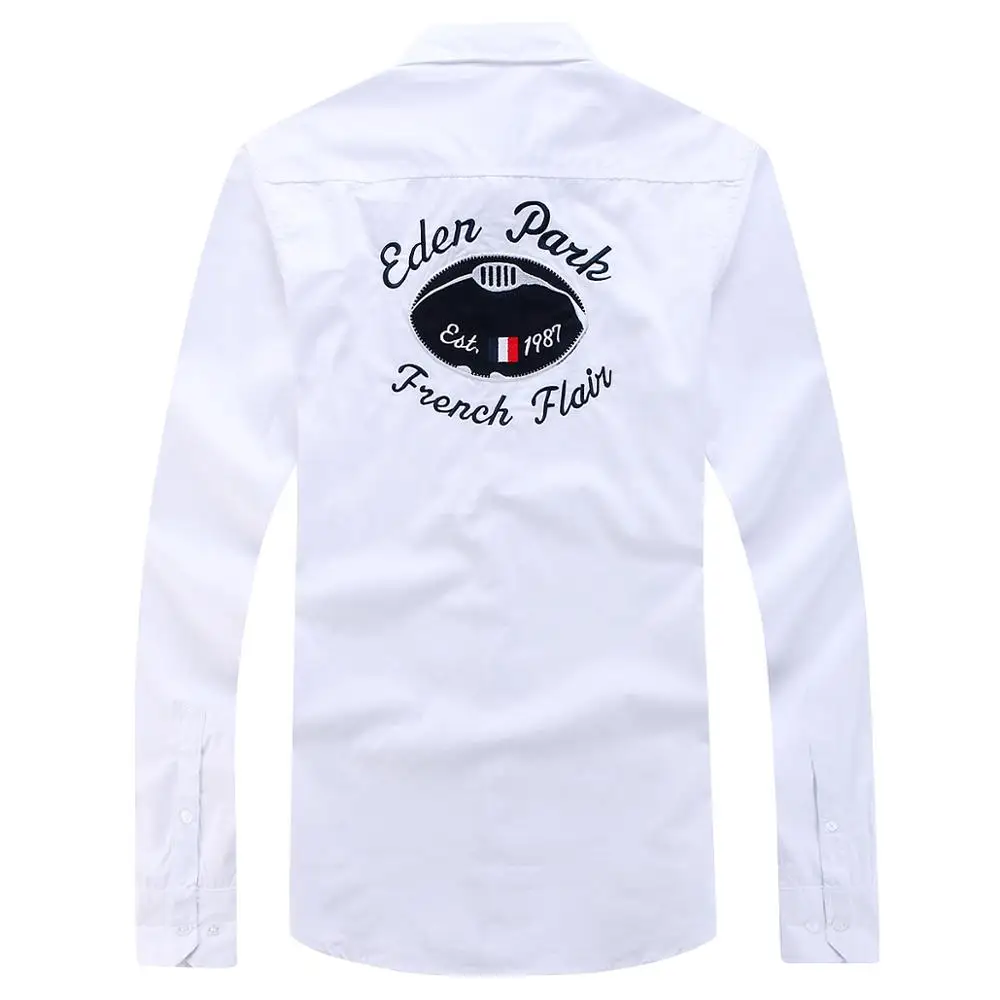 Camisa clásica de Eden-Park para hombre, camisa de manga larga para el verano, de algodón, regular, a la moda, talla M a 3XL