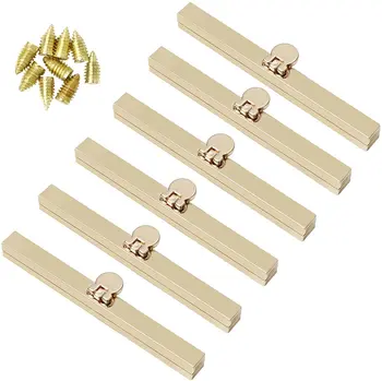 

LMDZ 6 Pcs Gold Bag Clasps Purse,4.52Inches Clasp Frame Metal Purse Frame Kiss Clasp Lock, Bag Supplies for Purse Making