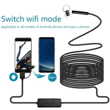 2.0MP HD беспроводной эндоскоп IP67 Водонепроницаемый WiFi бороскоп Инспекционная камера Змея камера для Android iPhone huawei эндоскопическая