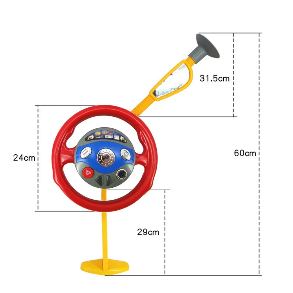 Детская игрушка для игры, забавное электронное заднее сиденье водителя, автомобильное сиденье, рулевое колесо, детская игрушка для вождения