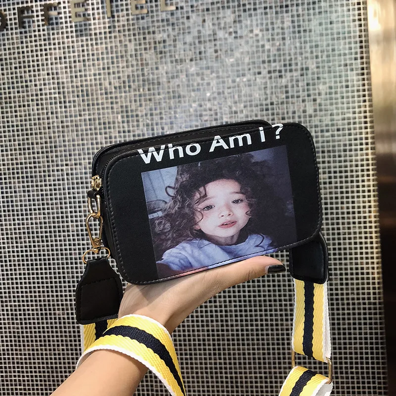 

INS Super Fire Bag Women's 2020 New Style Korean-style Versatile Wide-Strap Crossbody Bag Fairy Square Sling Bag Fashion