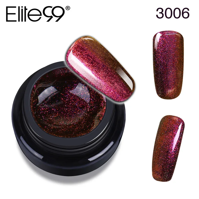 3006 Elite99 3D гель-хамелеон лак для ногтей Soak Off UV светодиодный гель Лаки верхняя основа под лак Искусство Маникюр гель лак для ногтей - Цвет: 3006