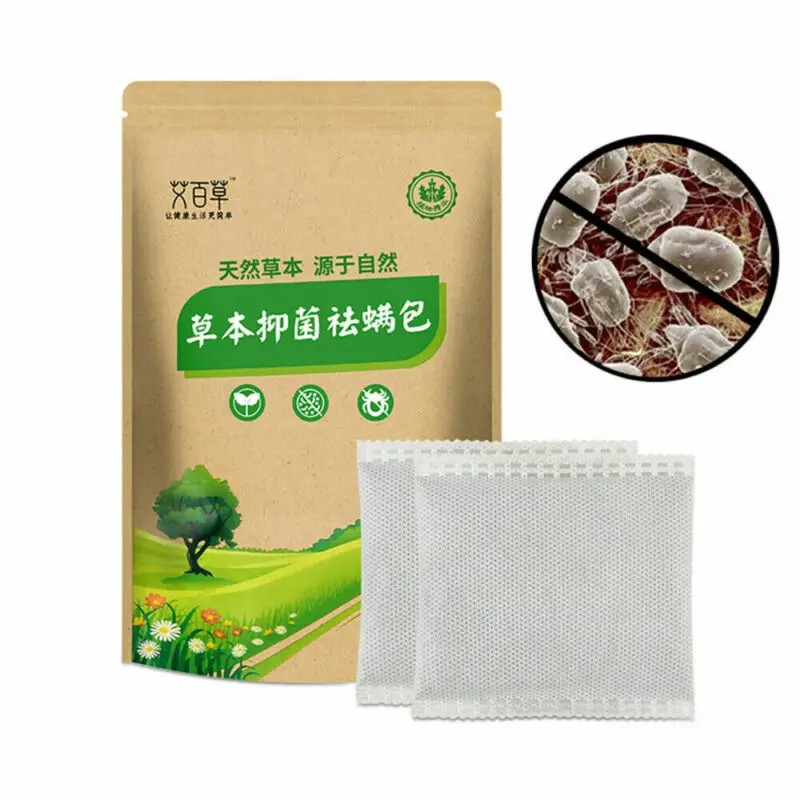 6pcs/set  Bags Dust Mites Killer Mite Eliminator Natural For Bed Sheet PilloJ9US 