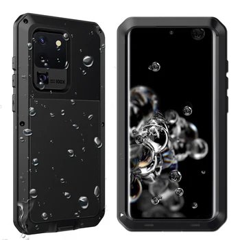 

For Samsung Galaxy S20 Ultra Case Shock Proof Water Resistant Metal Armor Cover Phone Case for Samsung S20 Plus Waterproof Case