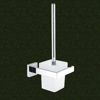 

304 Stainless Steel Toilet Brush Holder Bathroom Cleaning Brush Holder with Toilet Brush Wall Mount Brush & Holder Set Hardcore