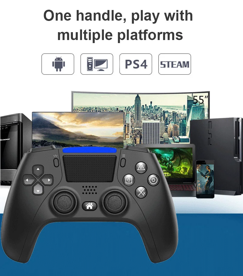 

For PS4/PC/Android Controller Bluetooth Vibration Gamepad For Playstation 4 Joystick Wireless Remote Game Controller 2020