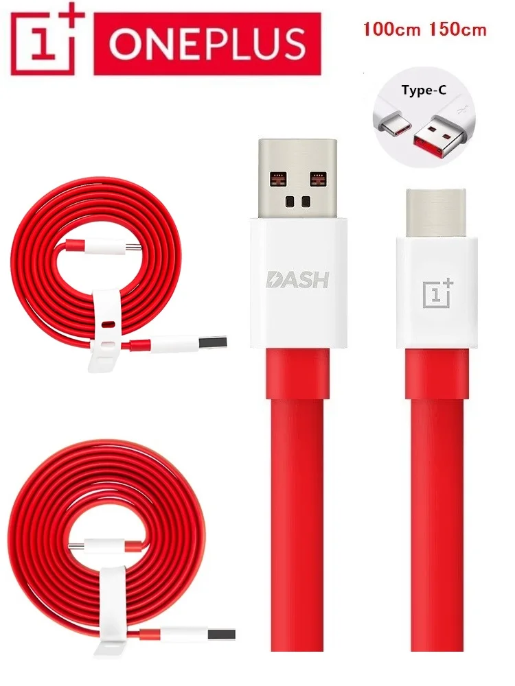 oneplus cable Кабель Oneplus type-C, быстрая зарядка, кабель зарядного устройства USB кабель, быстрый красный кабель питания 100/150 см - Цвет: oneplus cable