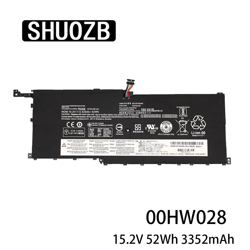 01AV439 Laptop Battery For Lenovo ThinkPad X1 Carbon Gen 4 (2016) X1