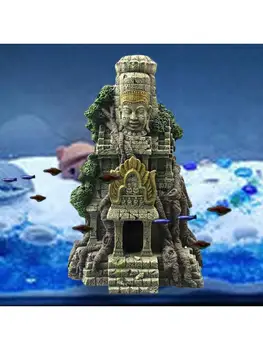 

Vietnamese Temple Fish Tank Landscaping Ornament Simulation Crafts Aquarium D08F