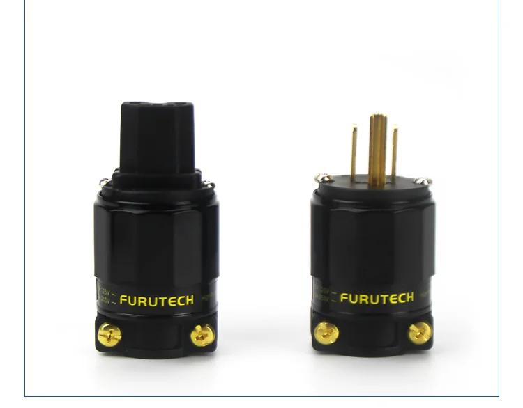 FURUTECH FI-11M-N1/FI-11-N1(G) Вилка усилителя мощности звуковых частот 24k позолоченный разъем IEC 1 комплект/2 шт 15 a/125 v Hifi MATIHUR