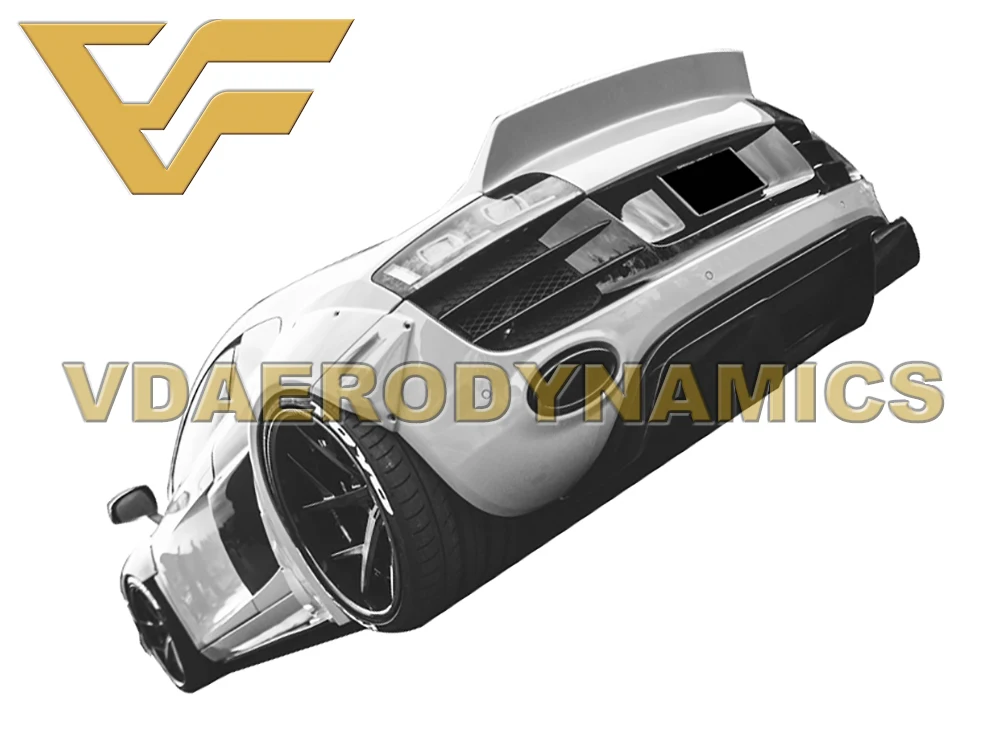 Подходит для 12-15 Audi R8 V8 V10 VAD-LB стекловолокно Widebody полный комплект кузова крыло вспышки спойлер передний губы задний диффузор