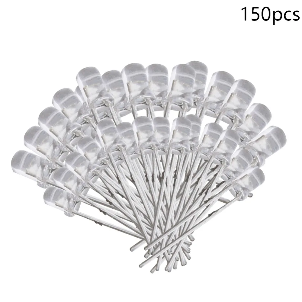 Othmro Hot 150-1000 PCS 3mm LED Diode Lights Bright Emerald Light Emitting Lighting Bulb Round Head Lamp Bead 2 Pin Led Diode