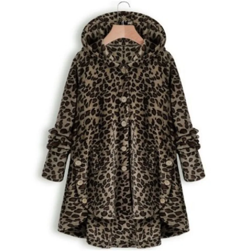 Новое горячее зимнее женское теплое пушистое пальто пуговица для верхней одежды куртки верхняя одежда свободный свитер YAA99