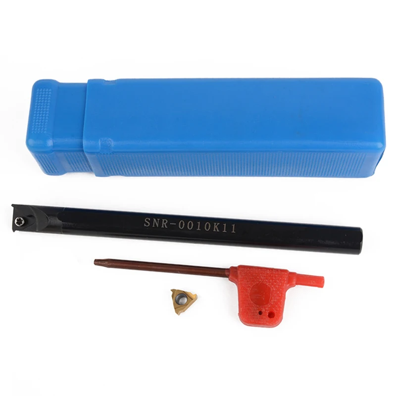 1Pcs SNR0010K11 Internal Lathe Threading Turning Tool Set Boring Holder + Carbide Insert with Wrench For Turning Tool