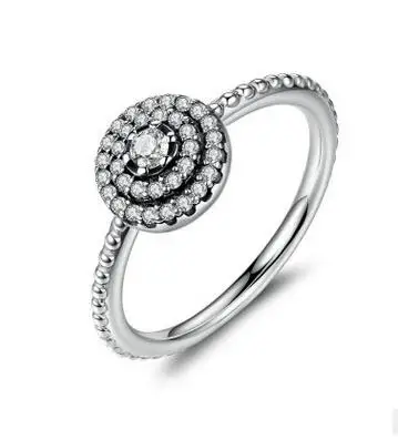 925 Sterling Silver Headband Ring Two Hearts and Valentine's Day Love Jewelry Ring - Main Stone Color: 34