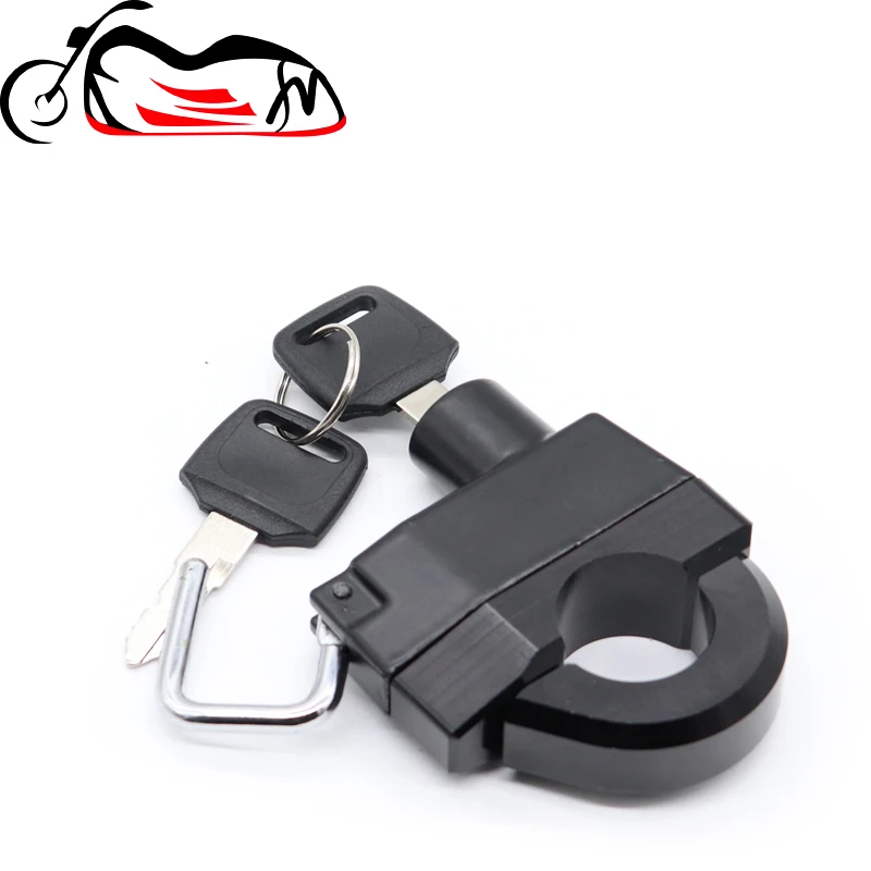 

Motorcycle Universal 22mm Helmet Lock Handlebars With 2 Keys Helmet Security Lock Padlock For Motorcycle With 22mm Handlebar