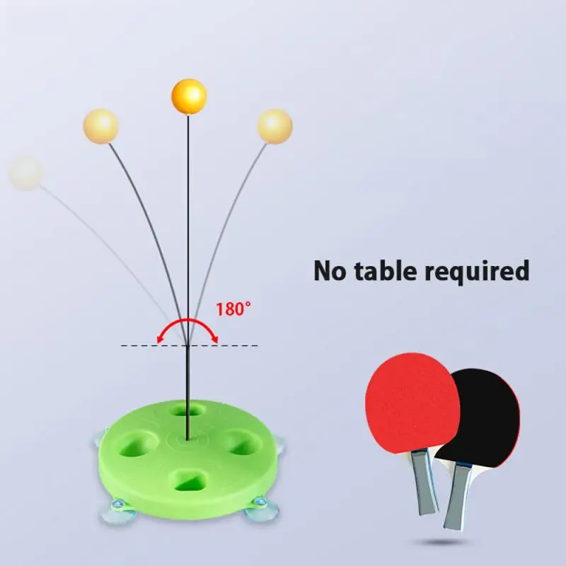 Тренажер для настольного тенниса, тренажер для настольного тенниса с мягким валом, эластичный тренажер для детей и взрослых, тренировочный тренажер для пинг-понга